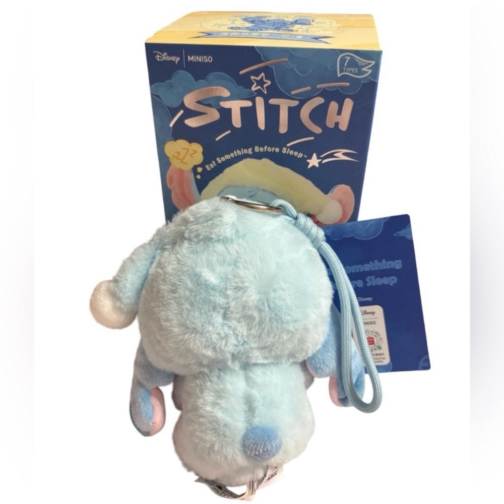 Disney MINISO Stitch Eat Something Before
Sleep Vinyl Plush KeychainSleepy Donut - Picture 4 of 9